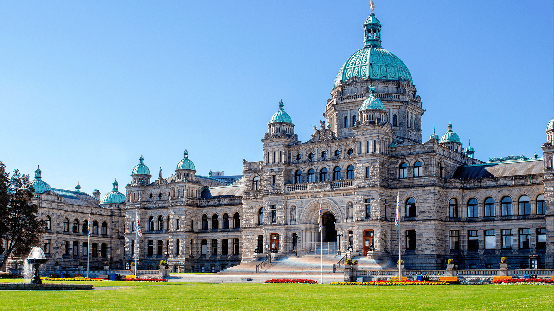 Stone exterior of a Legislative Assembly building